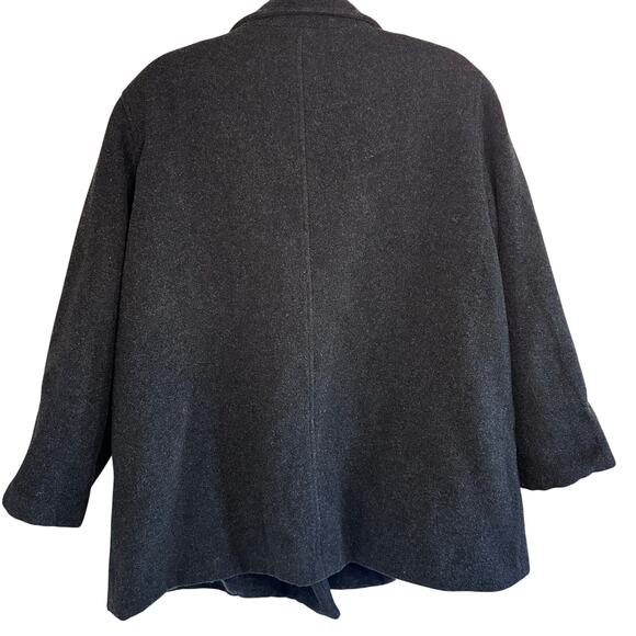 Vintage womans J. G. Hook grey wool peacoat plus size 18WP - Picture 2 of 7
